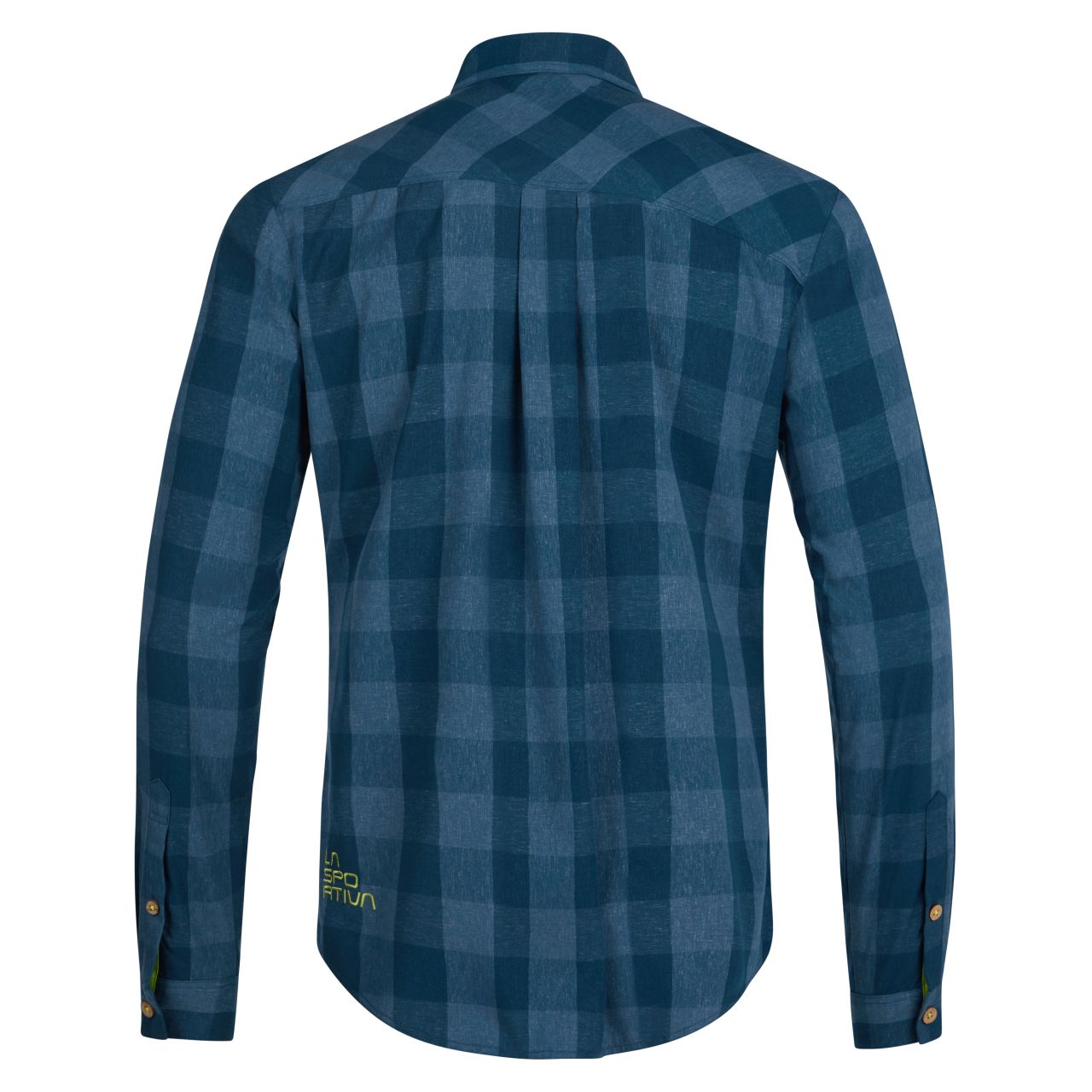 Andes Long Sleeve Shirt Man Storm Blue/Lime Punch