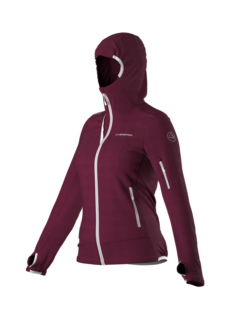 Lucendro Thermal 2.0 Hoody Woman Red Plum