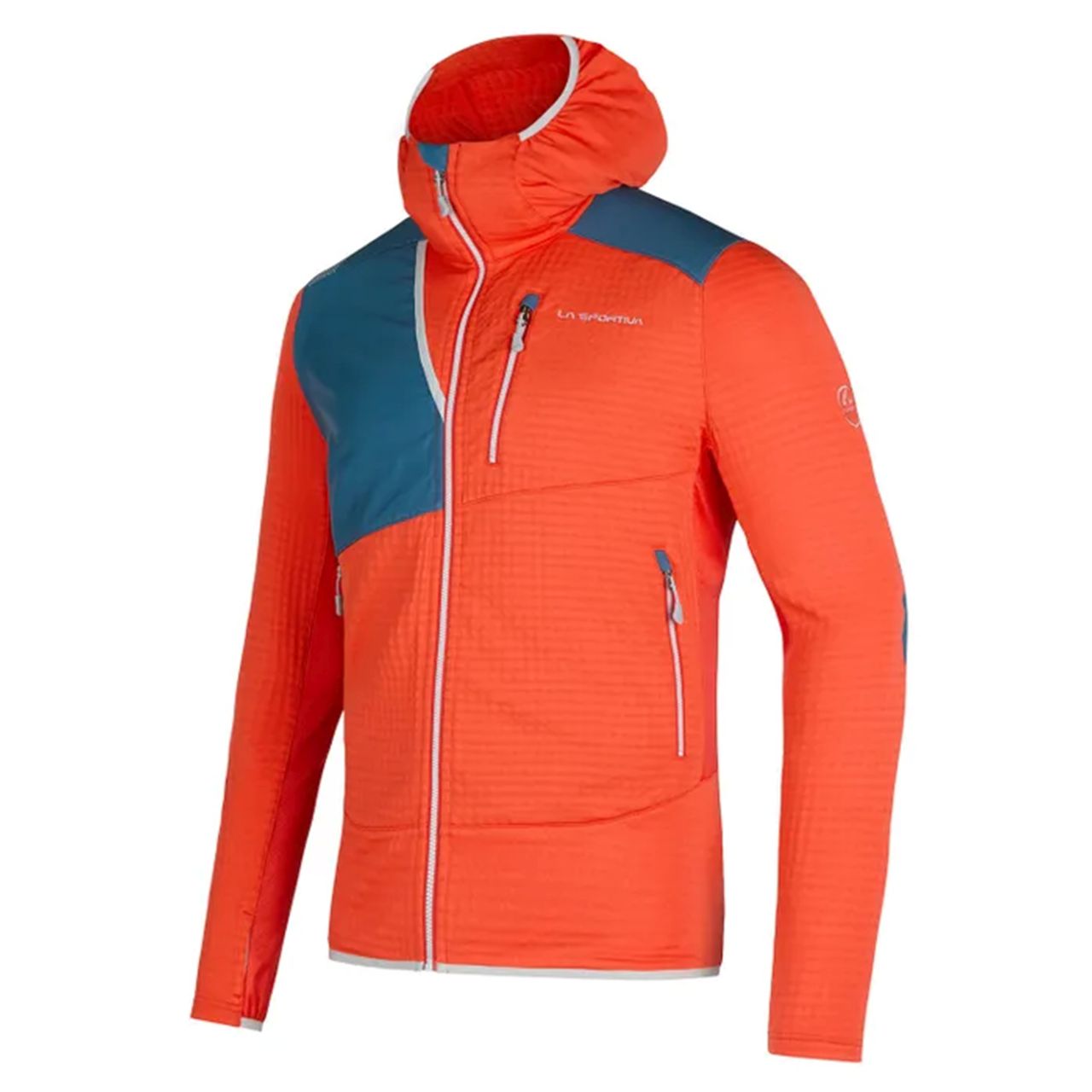 Lucendro Thermal Hoody Man Poppy/Storm Blue